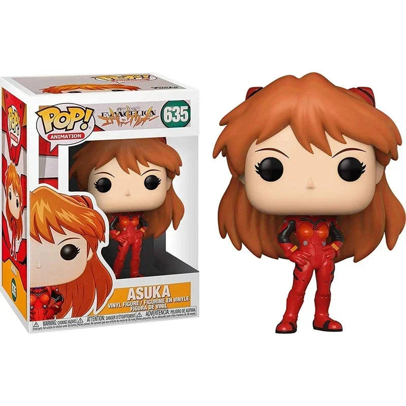 Funko POP Evangelion Asuka #635 Shinji #744 Langley Soryu Rei #745 Ayanami Eva Unit 01 #747 Action Figure Model Vinyl Toys Gifts