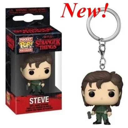 13 styles Newest FUNKO POP Pocket keychains Demogorgon Dustin Eleven Freddy Steve Robin Barb Action Figures Toys