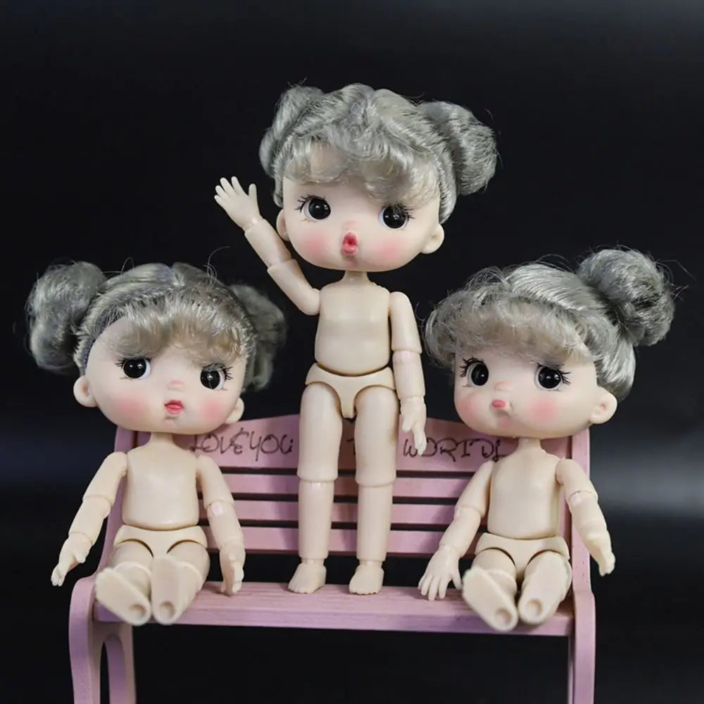 OB11 Body Doll Girl Dolls Dolls Accessories Movable Joints Doll BJD Semi-finished Toys Expression Girl Nude Nude Body Doll