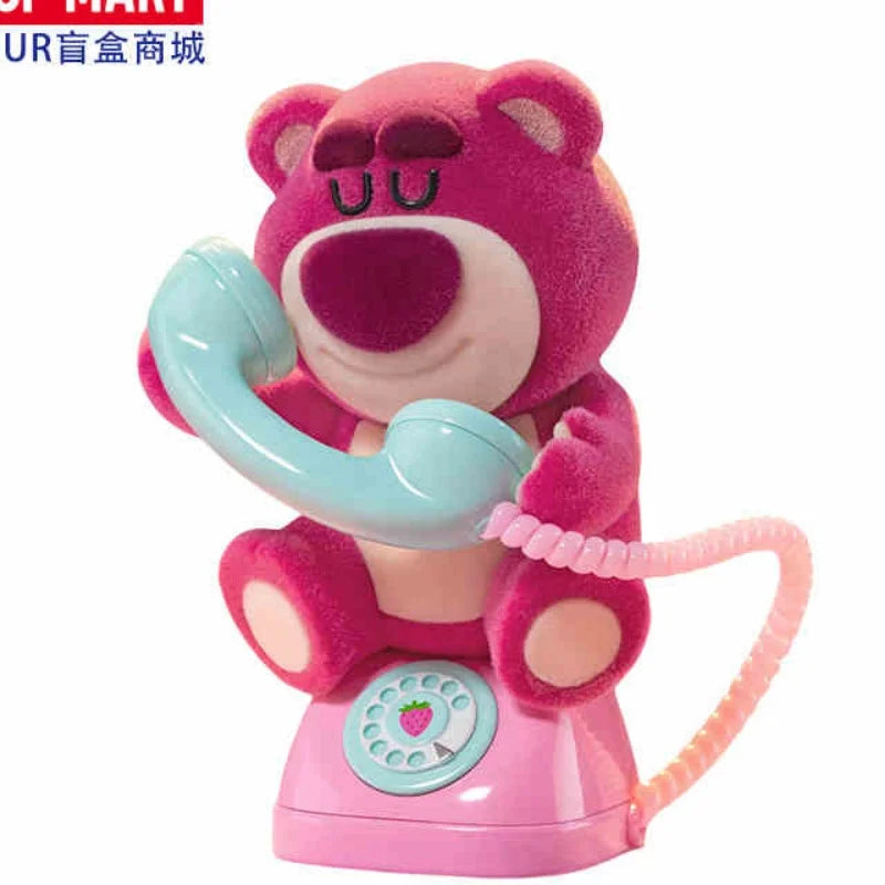 Disney Pixar Lotso Strawberry Bear Fantastic Dating Series Blind Box Tide Play Action  Figures Kawaii Doll Ornament Trendy Gift