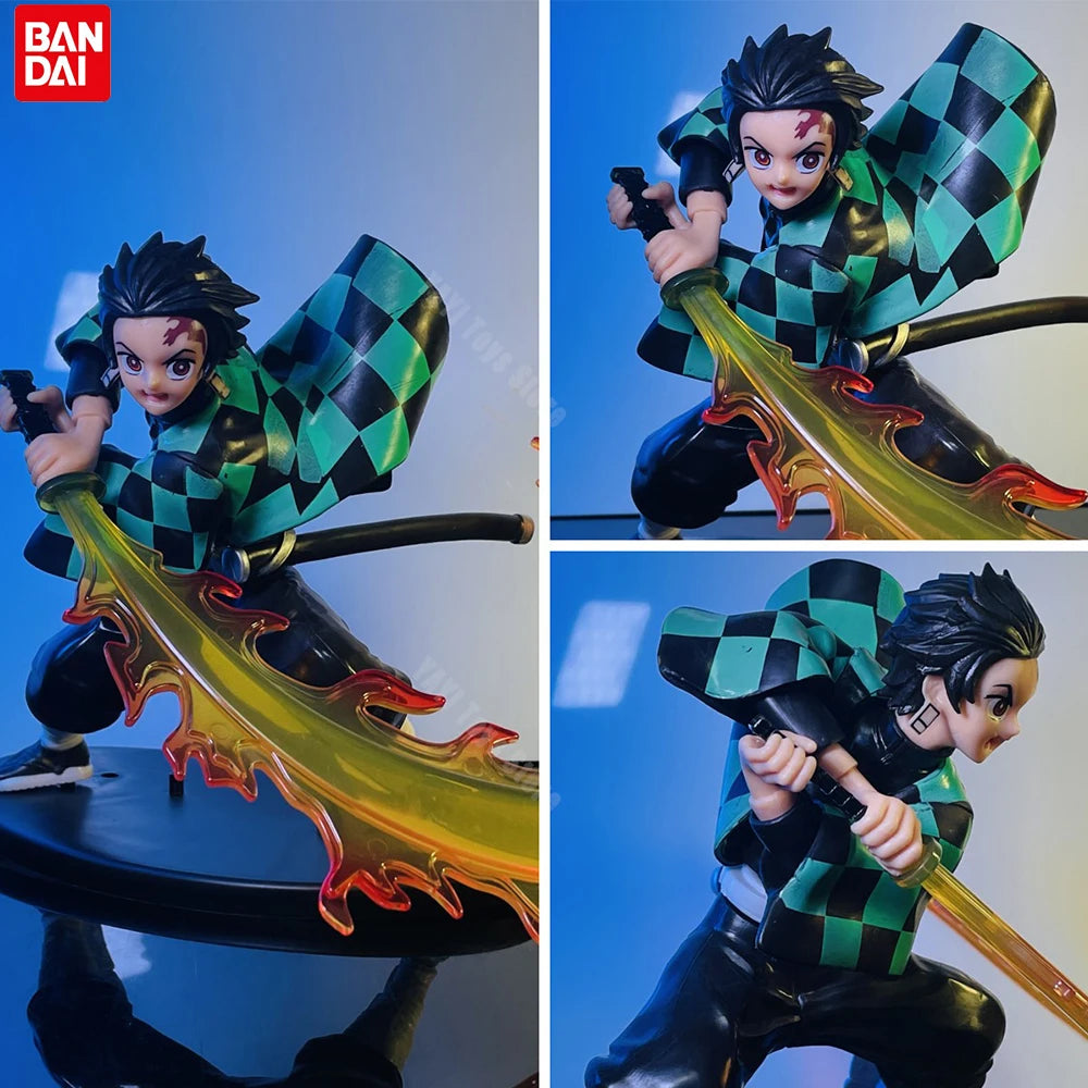 Hot Demon Slayer Anime Figure Tanjirou Agatsuma Zenitsu Kyoujurou Anime Model  Action Figure PVC collection Toy for Kids Gift