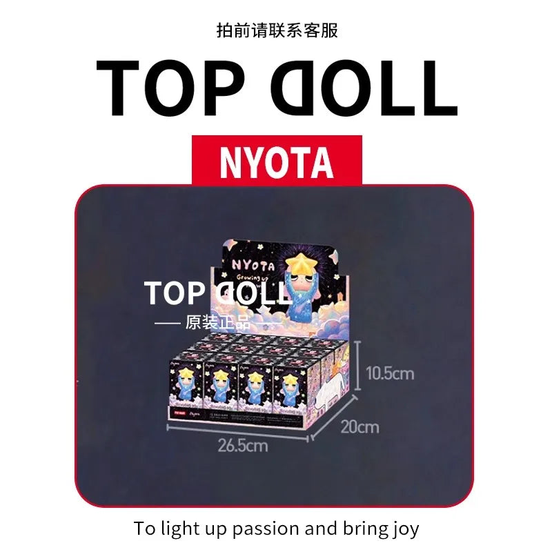 POPMART Nyota Growing Up By Your Way Series Blind Box Guess Bag Mystery Box Toys Doll Cute Anime Figure Desktop Ornaments Gift