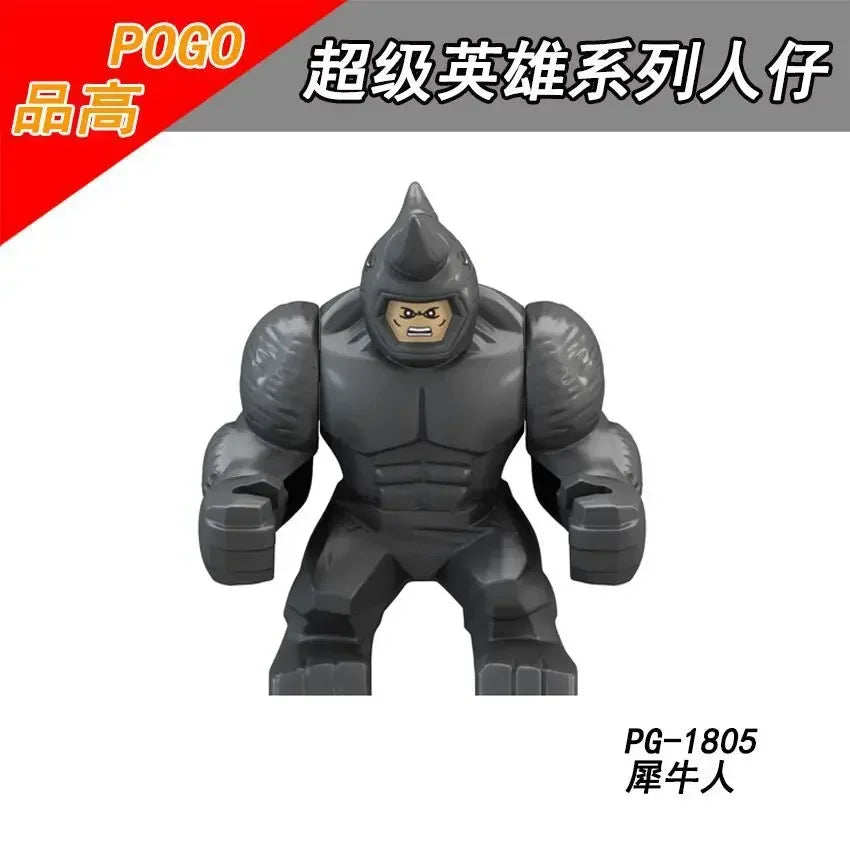 Building Blocks Marvel Superhero Action Figure Venom Thanos Iron Man Children's Combination Building Blocks Toy Birthday Gift