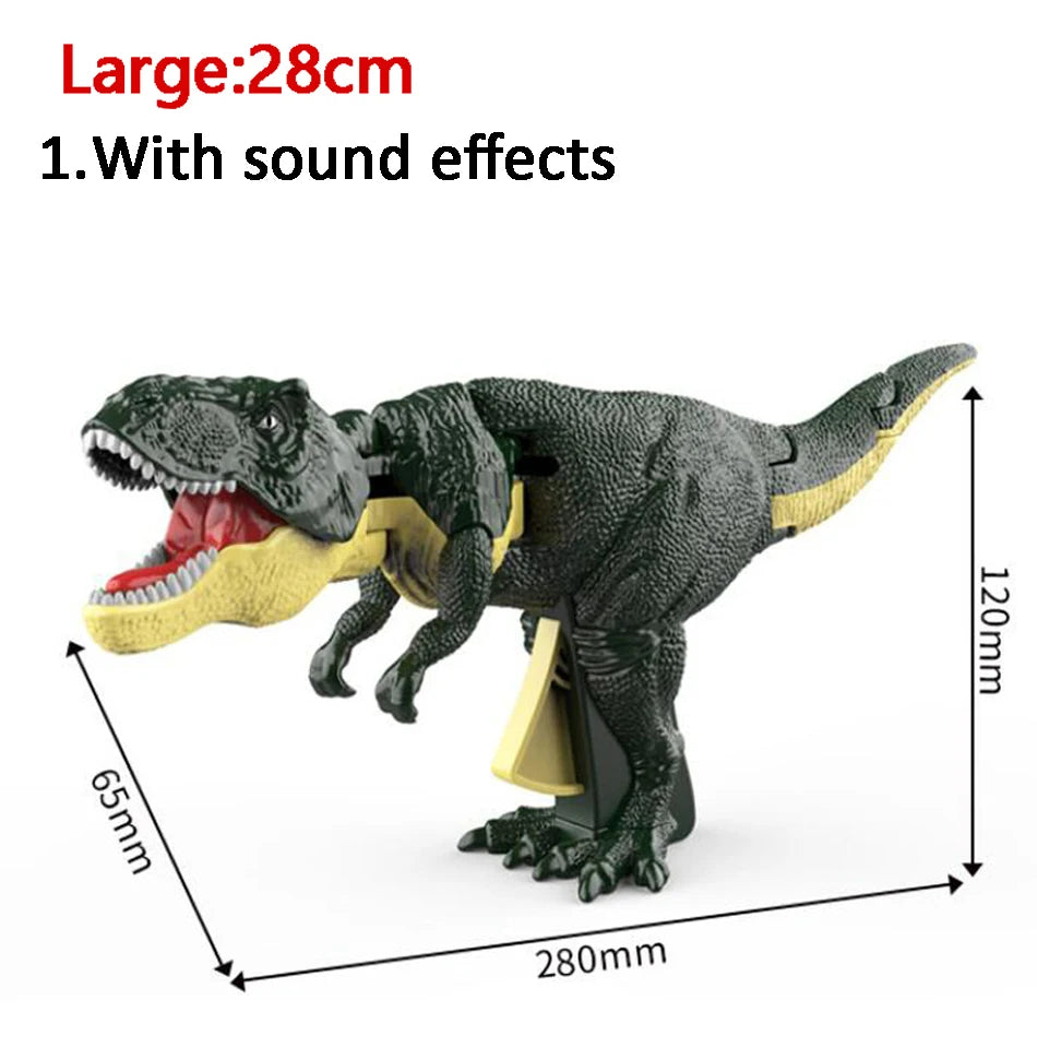 Dinosaur Zazaza Children Hand Press Automatic Swing Bite Simulation Model Tyrannosaurus Rex Dinosaur Toys for Kids Chrismas Gift