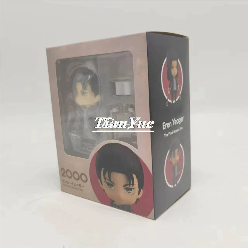 Anime Eren Yeager Attack on Titan 2000 Cute Version Action Figure Model Toy 10cm