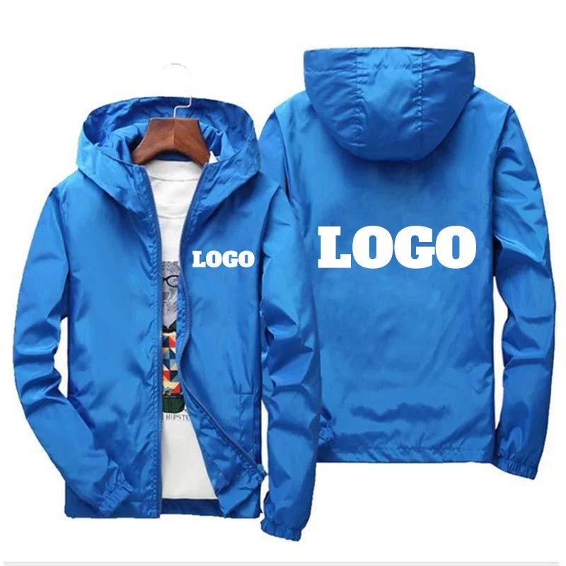 Custom Brand Logo Autumn Jacket Men Waterproof Warm Windbreaker Casual Clothing Big Size 6Xl Men Green Black Red Jacket Outdoor