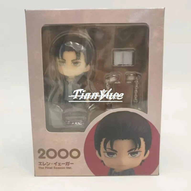 Anime Eren Yeager Attack on Titan 2000 Cute Version Action Figure Model Toy 10cm