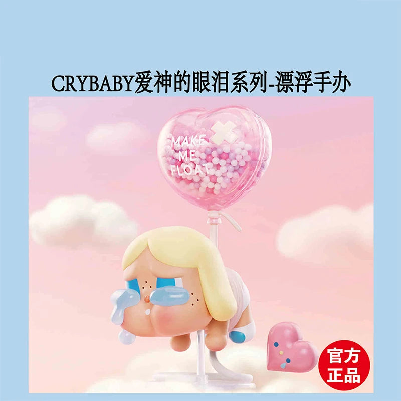 Genuine Crybaby Crying For Love Series Vinyl Face Doll Hanging Card Cute Love You Cherry Much Figures Keychain Pendant Gift