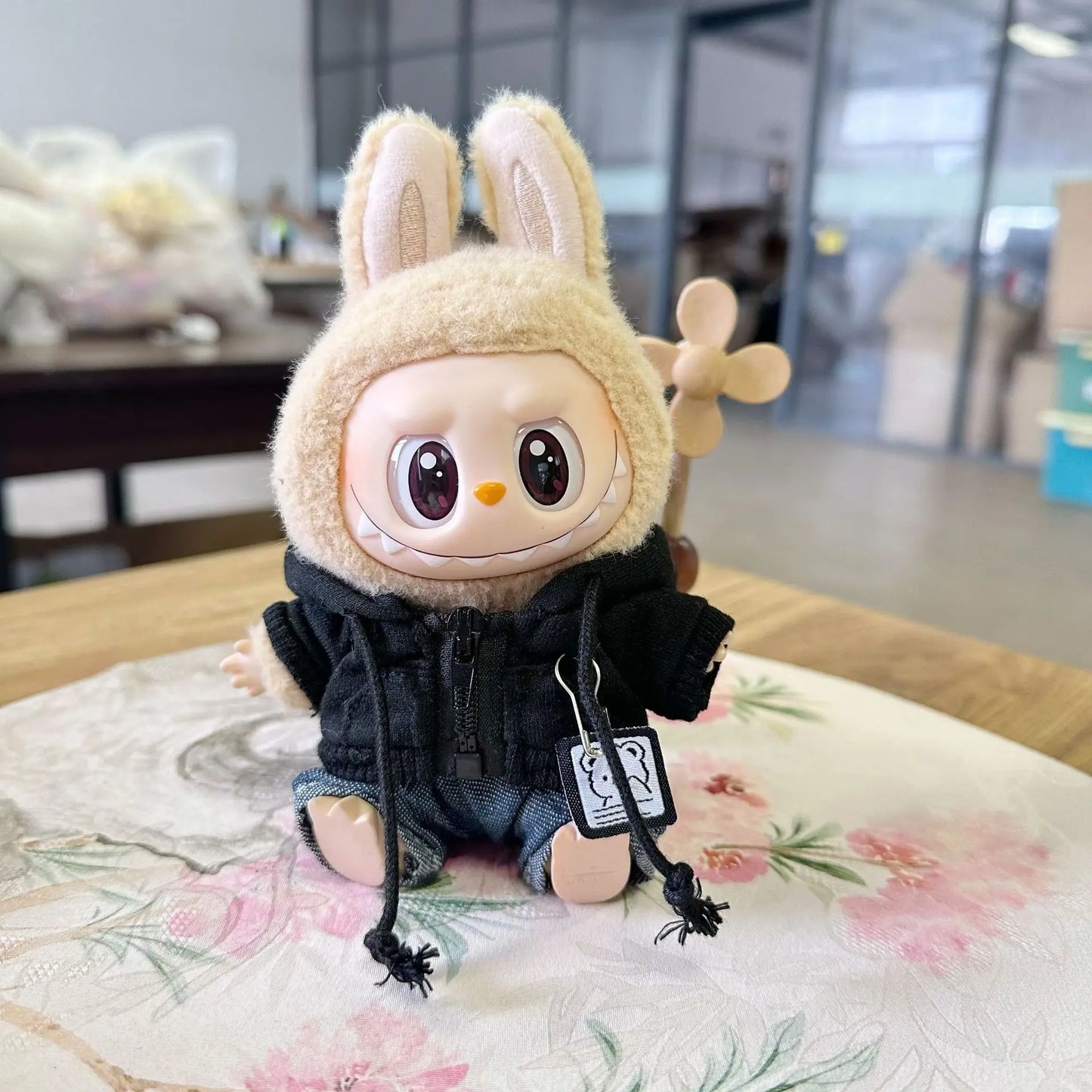 17cm Labubu I II Cute Plush Doll'S Clothes Idol Dolls Sitting Party Christmas Clothing Sweater Accessories For Korea Kpop Exo