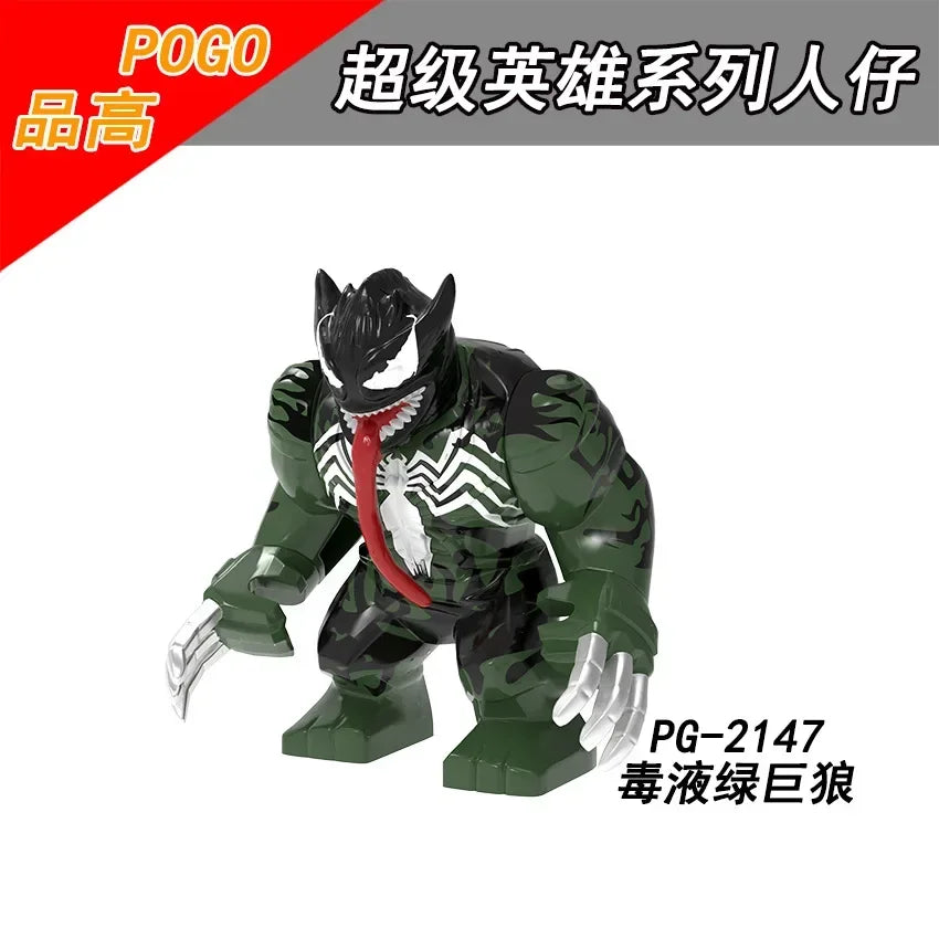 Building Blocks Marvel Superhero Action Figure Venom Thanos Iron Man Children's Combination Building Blocks Toy Birthday Gift