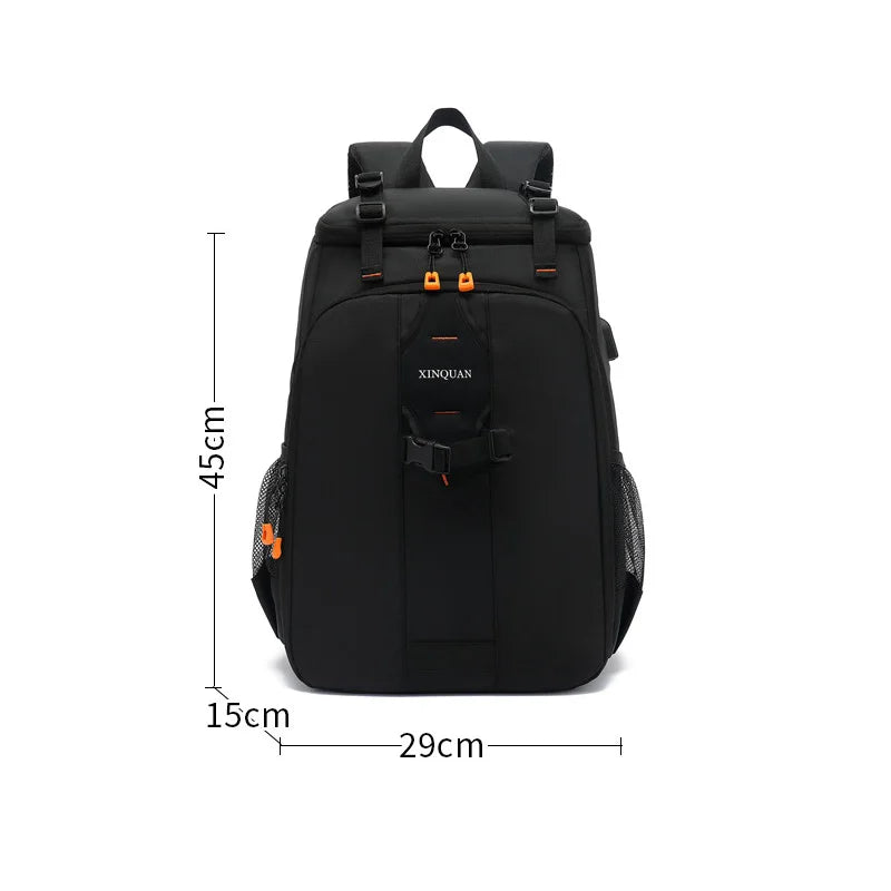 Large Capacity Photography Camera Shoulder Bag Waterproof Travel Backpack Video Tripod DSLR Bag for Canon Nikon Sony Pentax