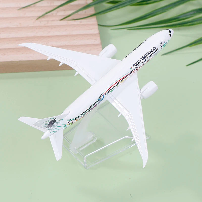 16cm 1/400 Scale Alloy Metal Mexican Air AEROMEXICO B787 Airlines Airplane Model Boeing 787 Airways Plane Model Diecast Aircraft