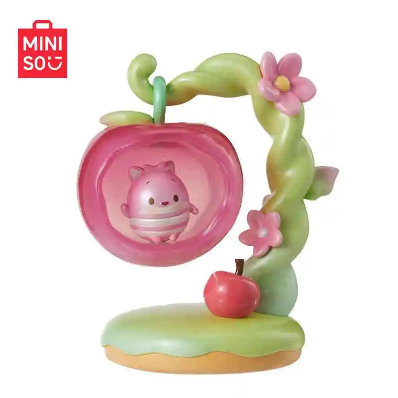 Miniso Disney Apple Fairyland Series Blind Box Winnie The Pooh Cute Doll Trendy Desktop Ornament Model Cartoon Toys Decor Gift