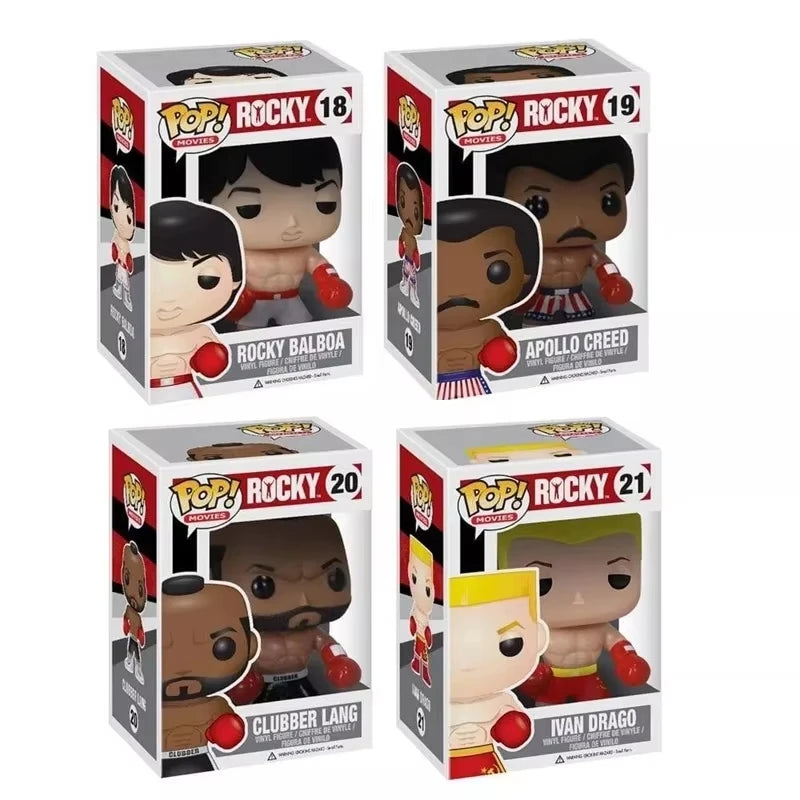 FUNKO POP Team Rocky CLUBBER LANG #20 IVAN DRAGO #21 Pacquiao Manny Pacquiao #37 Vinyl PVC Figure Model Toys for Children Gifts