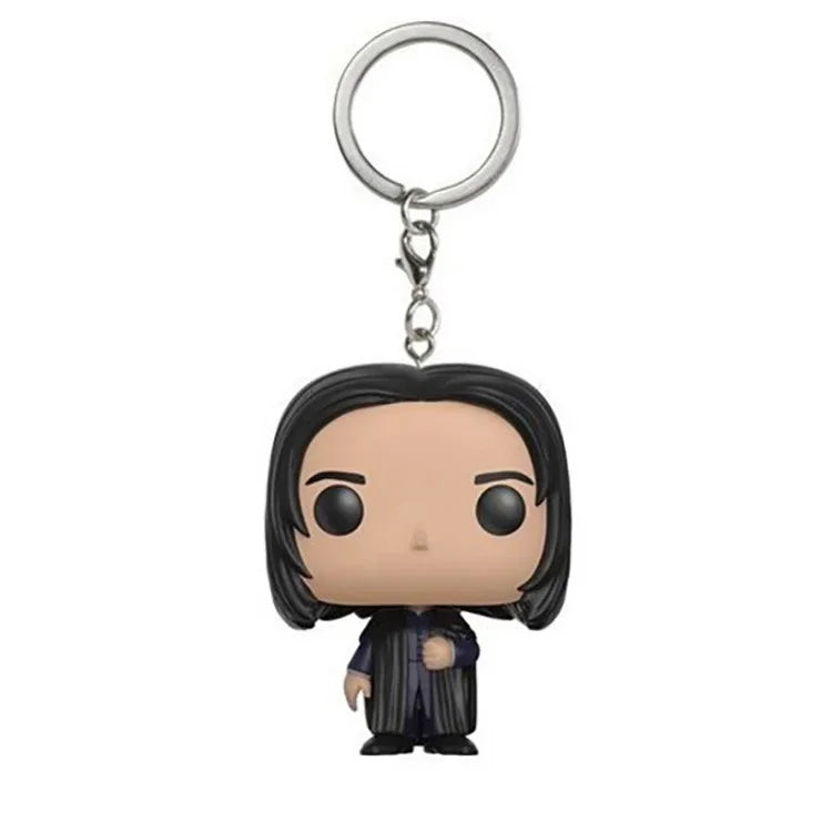 FUNKO Keychains all Albuses Dumbledorer Ron Granger Dobby LORD VOLDEMORT Vinyl Action Figure Toys Bobble Head Keychain