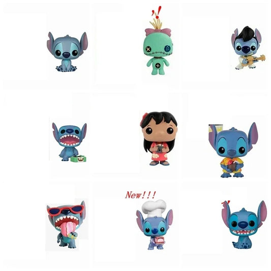 Funko Pop New Disney Stitch Series 1048 Scrump 126 Lilo 124 127 636# 159# Aloha #203 #1045 Action Figures Collection Toys Gift