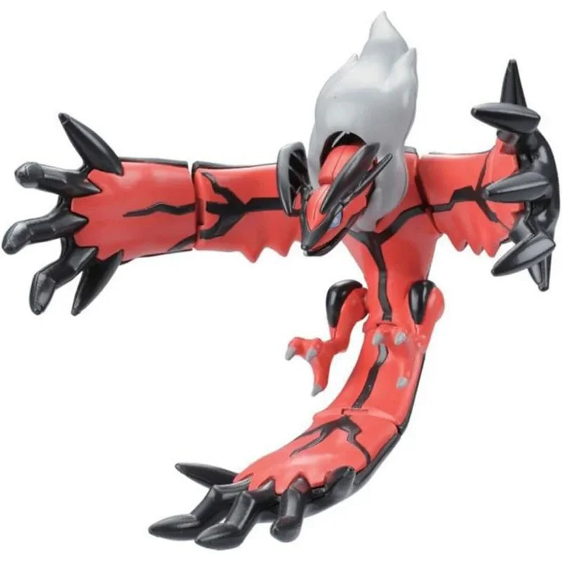 Original Bandai Pokemon Figures Yveltal Anime Action Figure Simple Assembly Collectible Model Ornaments Model Toys Gifts PVC