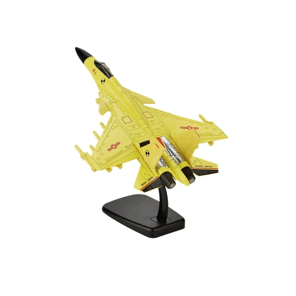 Pullback & Go Jet Rafale Fighter Aircraft Toy with Light Sound Diecast F16 F22 F35 Aviao Plane Model Kid Boy Gift