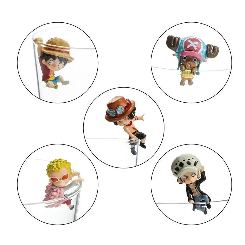 Gashapon Capsule Toy ONE PIECE Anime Figure Office Table Cup Ornaments Kids Birthday Gifts Mini Figurines