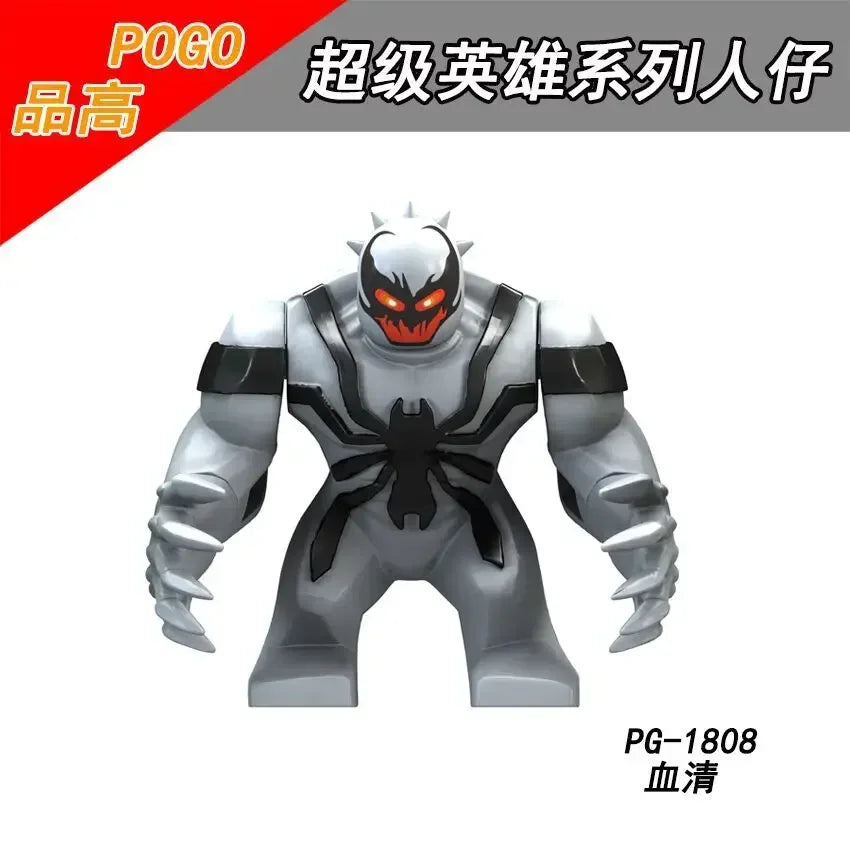 Building Blocks Marvel Superhero Action Figure Venom Thanos Iron Man Children's Combination Building Blocks Toy Birthday Gift