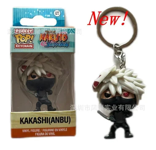 20 styles Funko Narutos KAKASHI Sasuke Kurama anime Action Toys Figures SIX PATH Pain 4cm Keychain Glows in The Dark