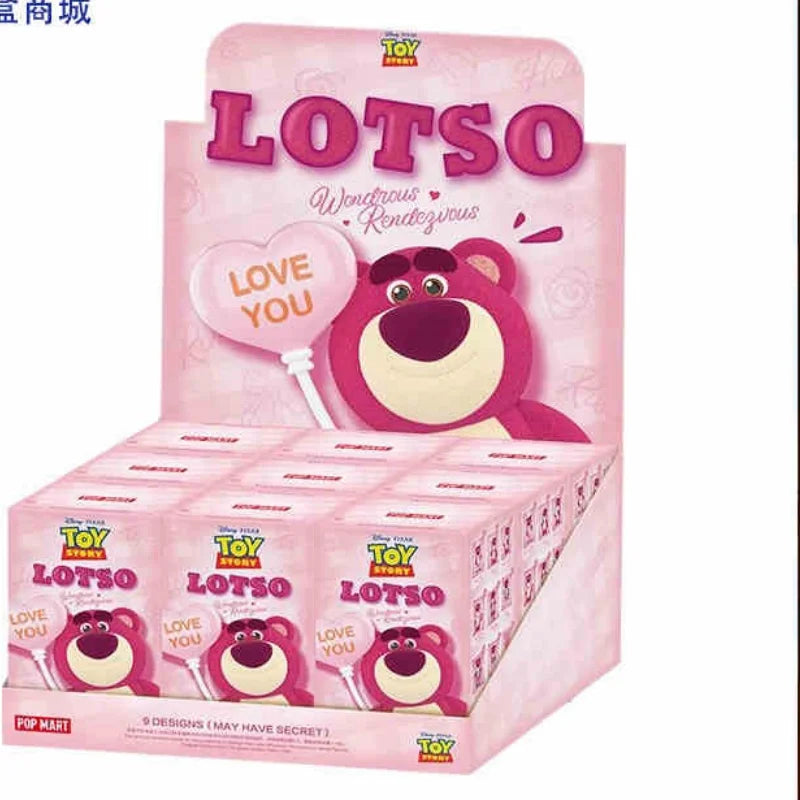 Disney Pixar Lotso Strawberry Bear Fantastic Dating Series Blind Box Tide Play Action  Figures Kawaii Doll Ornament Trendy Gift