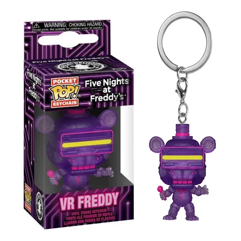 NEW Funko Pop VR Freddy Bonnie High Score Chica Balloon Foxy Freddy Toy Vinyl Figures Pocket Pop Keychain Collection Model Toys