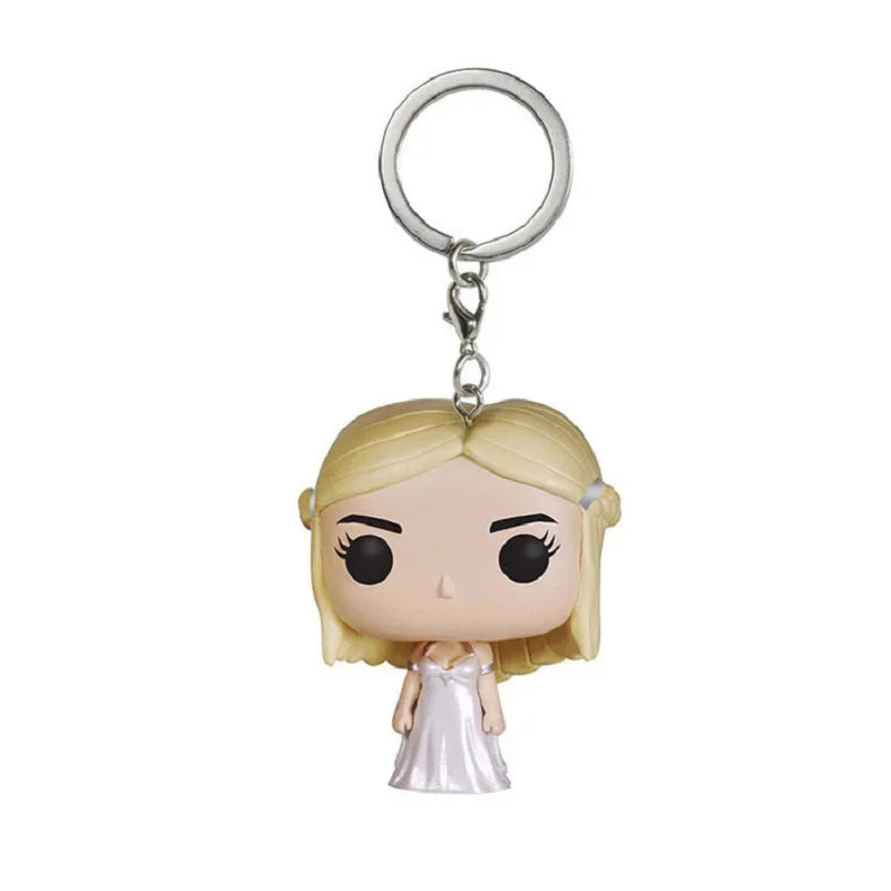 FUNKO Keychains all Albuses Dumbledorer Ron Granger Dobby LORD VOLDEMORT Vinyl Action Figure Toys Bobble Head Keychain