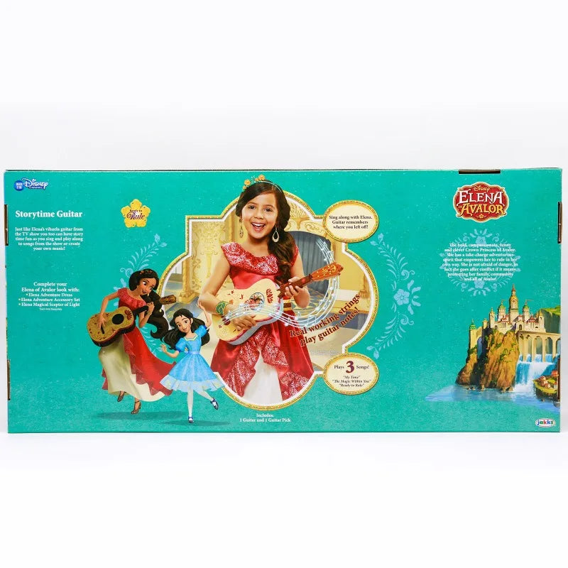 Disney Anime Figure Princess Elena Avalor Cartoon Guitar Model Toy Animation Derivatives Collection Ornament Decoration Kid Gift