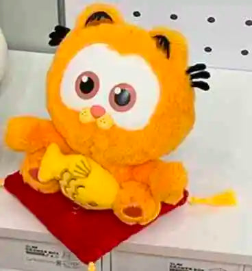 Miniso Authentic Garfield Family Working Week Series Blind Box Trendy Ornament Handmade Cute Anime Plush Doll Decor Toys Gift