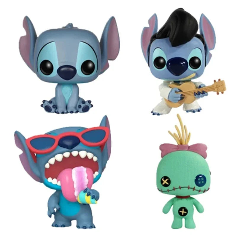 Funko Pop New Disney Stitch Series 1048 Scrump 126 Lilo 124 127 636# 159# Aloha #203 #1045 Action Figures Collection Toys Gift