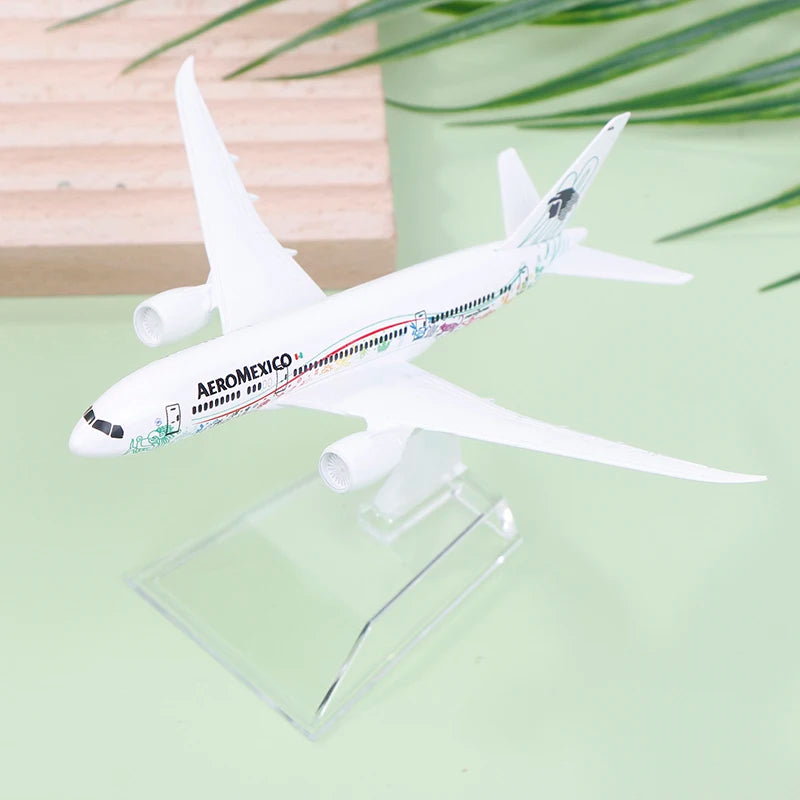 16cm 1/400 Scale Alloy Metal Mexican Air AEROMEXICO B787 Airlines Airplane Model Boeing 787 Airways Plane Model Diecast Aircraft