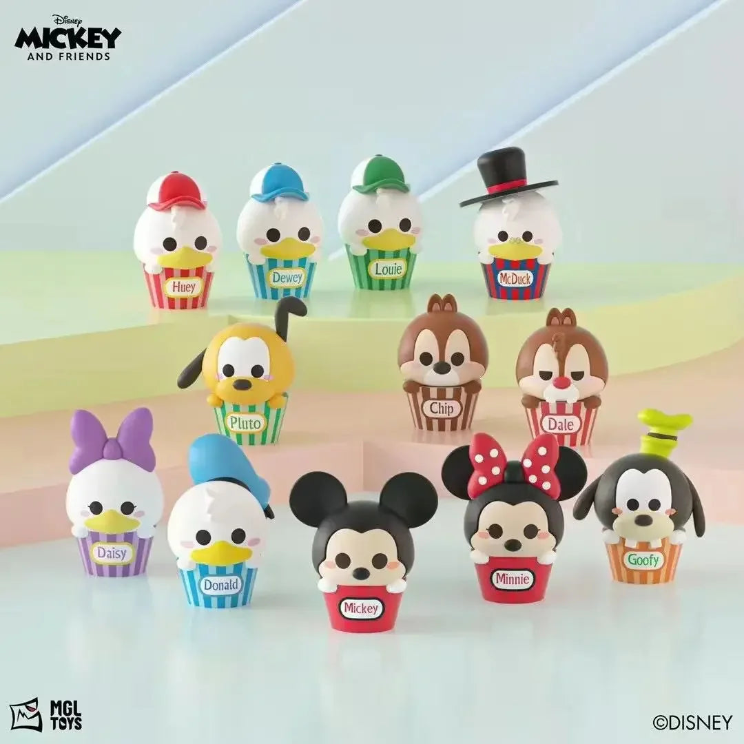 Disney Anime Mini Figures Blind Box Princess Blind Bag Toy Story Mickey Mouse Stitch Cute Figures Collection Toy