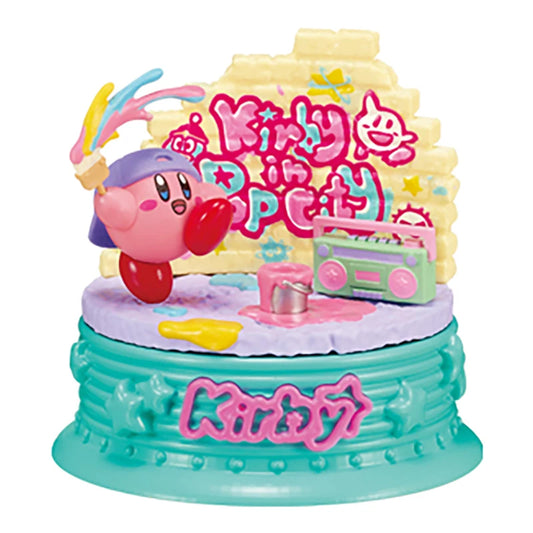 Rement Original Kirby in Pop City Arcade Kirby Car Amusement Park Gashapon Blind Box Toy Ornament Gift For Kids