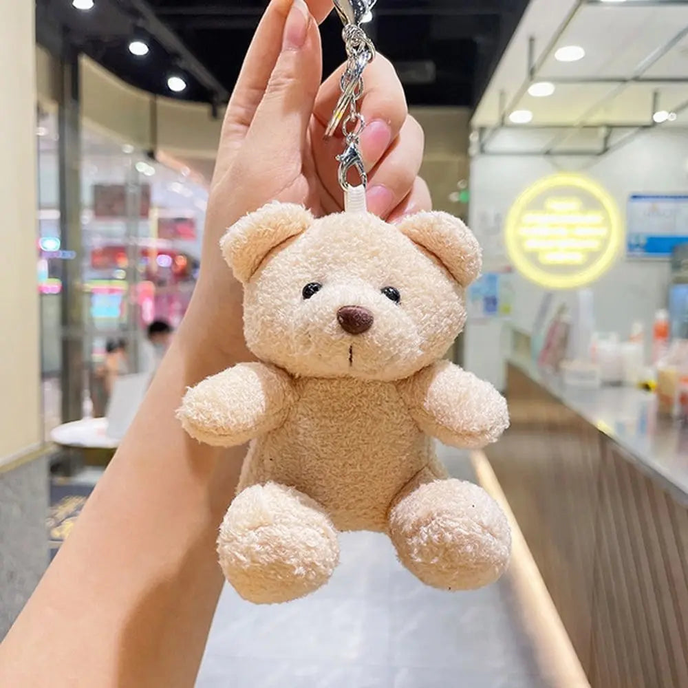 Plush Bear Doll Key Chain Cute Doll Pendant Bag Pendant Instagram Accessories Couple Key Chain Children Gift Jewelry