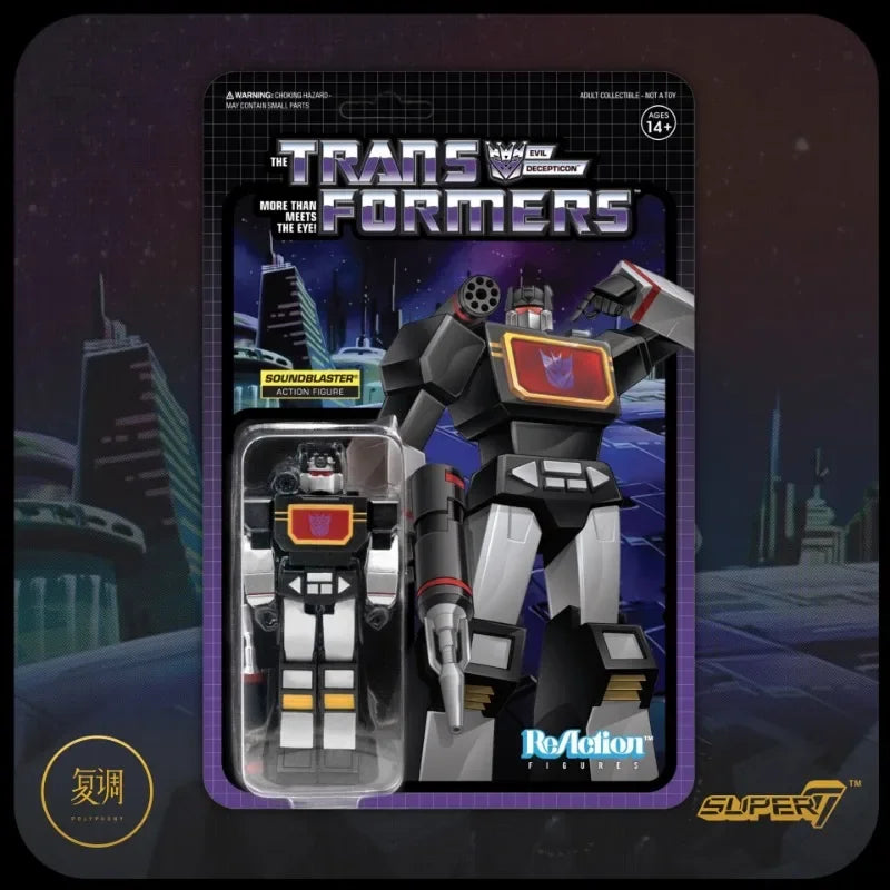 In Stock Super7 Transformers Black Friday Limited 3.75 Inch Reaction Figure Gift Collection Toy