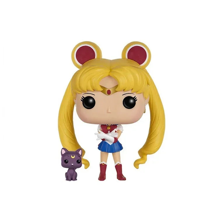 FUNKO POP Sailor Moon Series Luna 89 Chibi 295 Pluto 296 Uranus 297 Neptune 298 Saturn 299 Model Figure Collection Model Toys