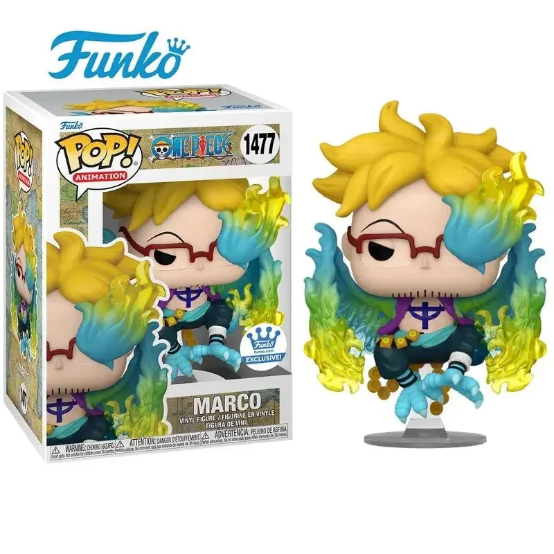 2024 New FUNKO POP!!! Animation One Piece Series Marco #1477 Exclusive Vinyl Figure PVC Model Collection Toys for Children