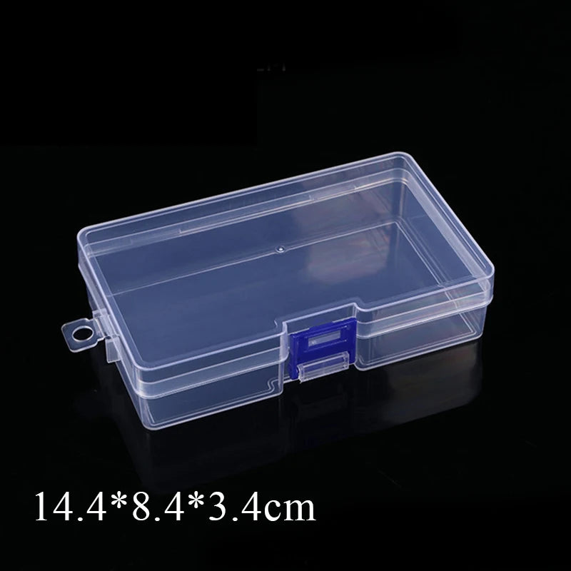 Rectangular Translucent Box Durable Strong Storage Box Packing Plastic Boxes Dustproof Strong Jewelry Storage Case Container