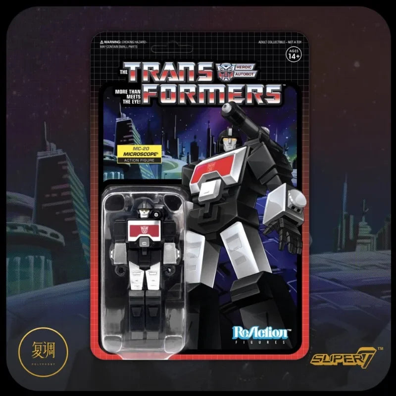 In Stock Super7 Transformers Black Friday Limited 3.75 Inch Reaction Figure Gift Collection Toy