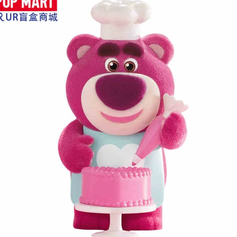 Disney Pixar Lotso Strawberry Bear Fantastic Dating Series Blind Box Tide Play Action  Figures Kawaii Doll Ornament Trendy Gift