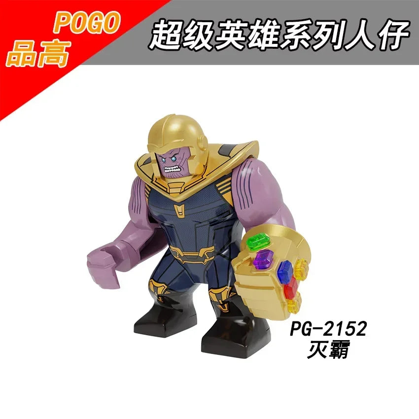 Building Blocks Marvel Superhero Action Figure Venom Thanos Iron Man Children's Combination Building Blocks Toy Birthday Gift