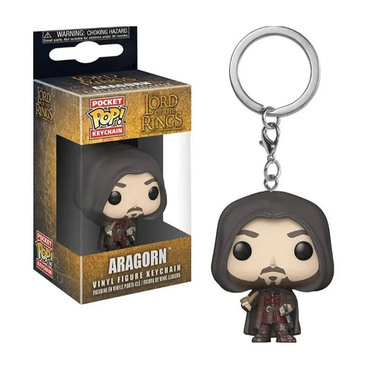 FUNKO NEWest arrival keychain with retail box The lord of the ring Aragorn Exclusive Action Figures Toys for Kids Gift