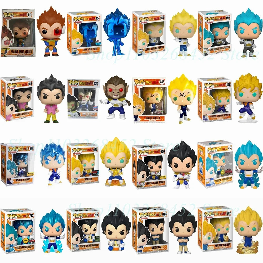 NEW Funko POP Dragon-ball vegeta 10 154 156 158 vegeta 434 445 491 669 vegeta 676 713 758 814 862 Vinyl Action Figure Toys Gifts