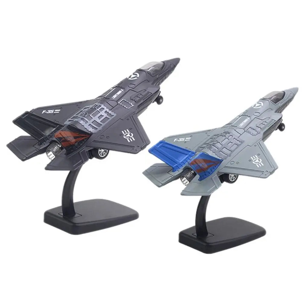 Pullback & Go Jet Rafale Fighter Aircraft Toy with Light Sound Diecast F16 F22 F35 Aviao Plane Model Kid Boy Gift