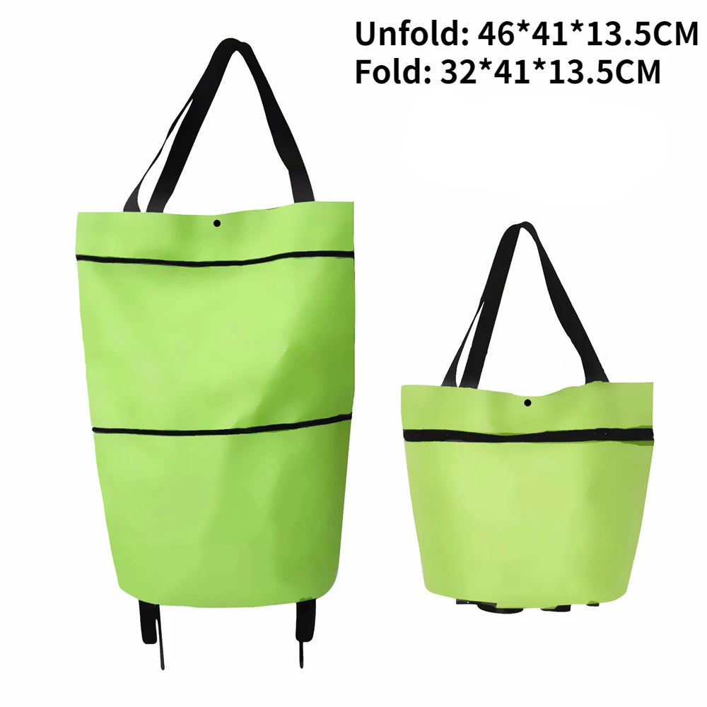 Small Pull Cart Portable Shopping Food Organizer Trolley Bag On Wheels Bags Folding Shopping Bags Buy Vegetables Bag Tug Package