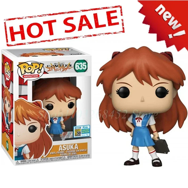 Funko POP Evangelion Asuka #635 Shinji #744 Langley Soryu Rei #745 Ayanami Eva Unit 01 #747 Action Figure Model Vinyl Toys Gifts