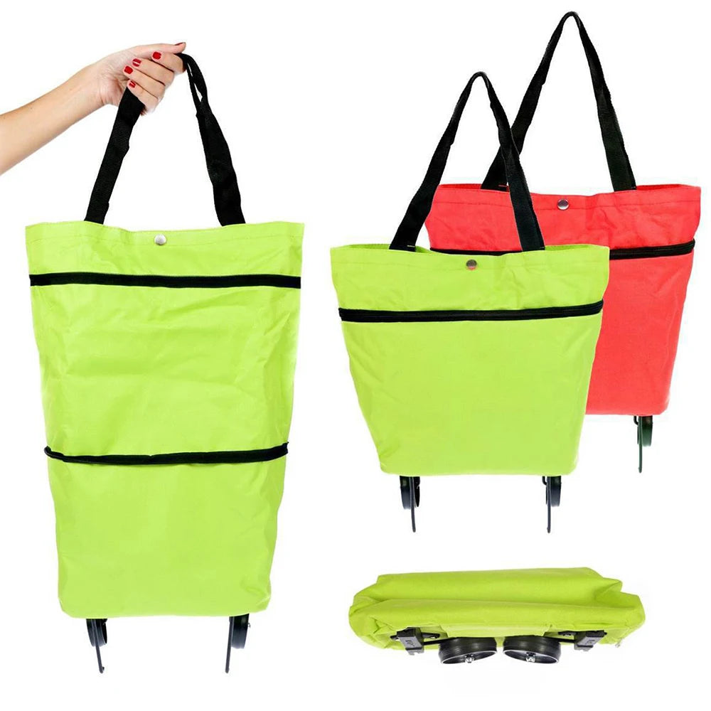 Small Pull Cart Portable Shopping Food Organizer Trolley Bag On Wheels Bags Folding Shopping Bags Buy Vegetables Bag Tug Package