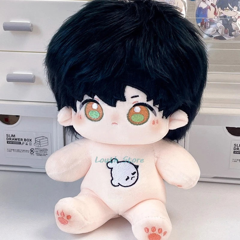 20cm Anime Love And Deepspace Xavier Rafayel Zayne Sylus Plush Doll Cotton Body Change Clothes Outfit Stuffed Toy Cosplay Gift