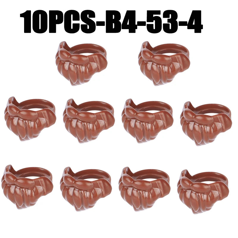 MOC Medieval King Figures Beard Building Blocks Military Hair Headwear Parts Head Hairstyle DIY Accessories Bricks Toy Gifts Kid